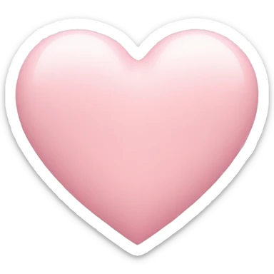 Pastel pink heart sticker