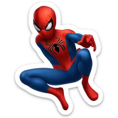 Spider man con chancla sticker