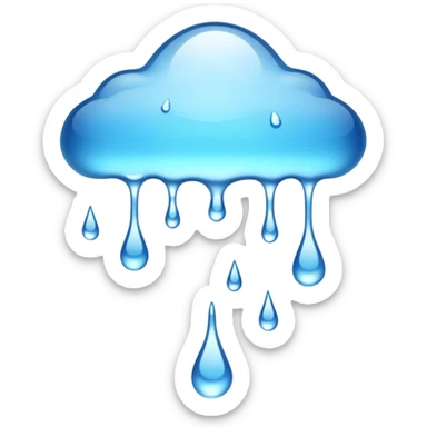 Water droplets dripping  sticker