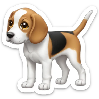 Beagle puppy full body sticker