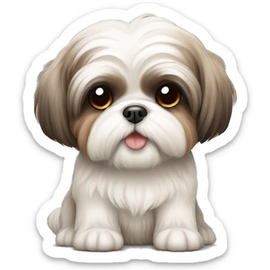 Cute little dog Shih Tzu sticker