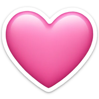 Pink heart  sticker