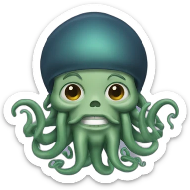 Davy Jones with tentacles sticker