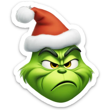 grinch farting  sticker