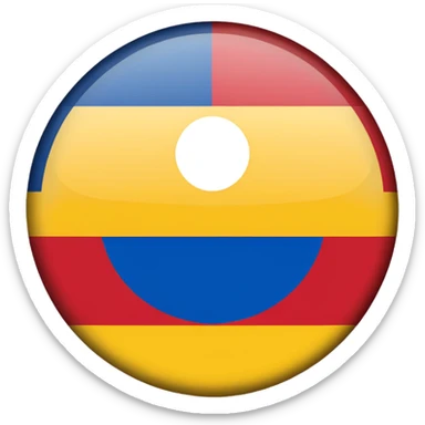 Bandera de colombia circular sticker