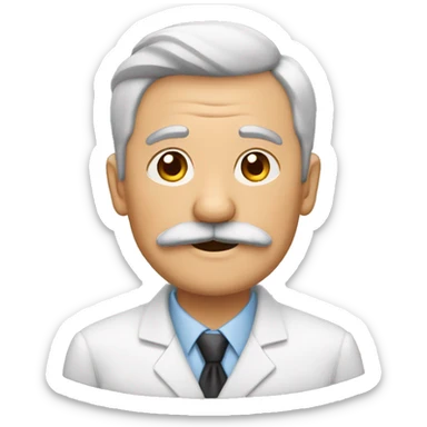 Abuelo con bigotes  sticker