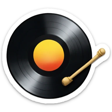 Vinyl record sticker