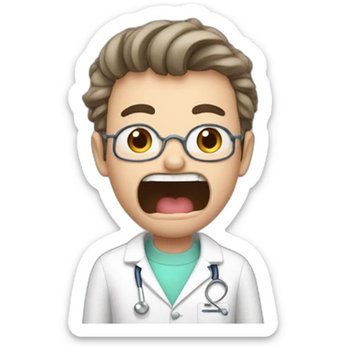 a dentist obsessed with farts and me sticker