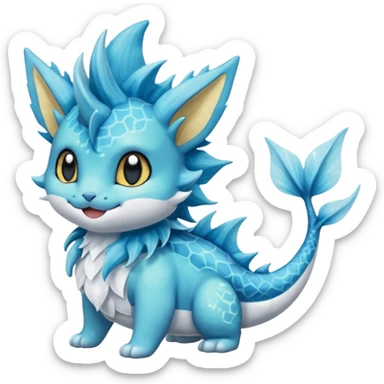 Elfish Unique Torterra-Vaporeon-feline sticker