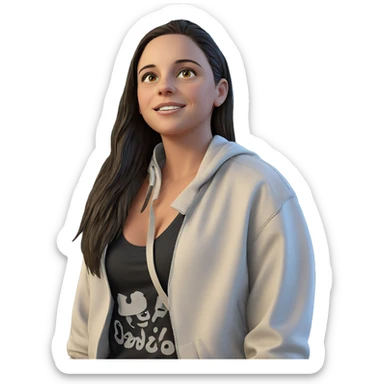 outdoor portrait of a girl sticker