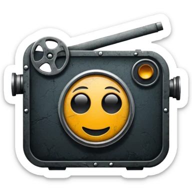 Grunge Film logo sticker