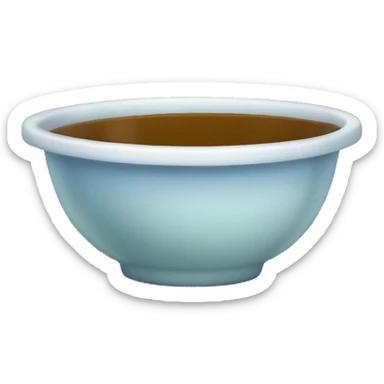 A little circle dish brown w Vaseline sticker