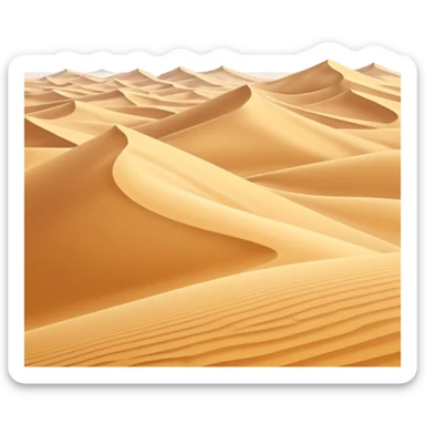 desert landscape background icon, golden sand dunes, soft sunlight, subtle wind trails, fantasy desert atmosphere, 3D cartoon style, mobile game background, clean composition, no characters, no buildings, no text, no watermark sticker