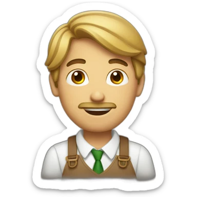 A guy learning hungarian sticker