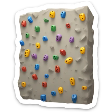 Climbing wall sticker