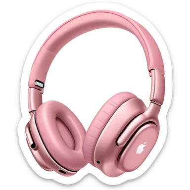 pink airpods max headphones sticker
