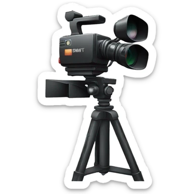 film video camera sticker