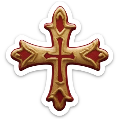 COEUR VENDEEN rouge surmonté d'une CROIX 85 sticker