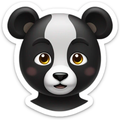 Panda karaté sticker