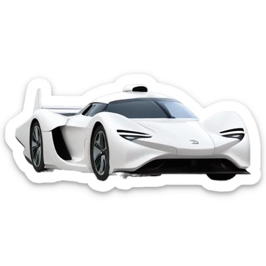Aerodynamic Princess Leia super hypercar sticker