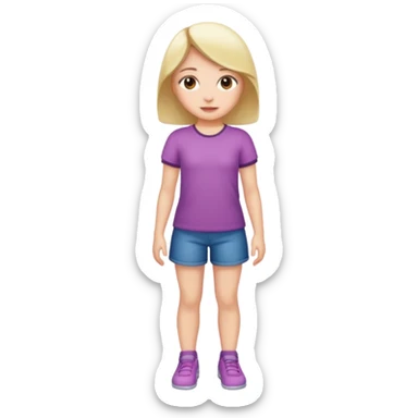 Naked girl, butt, full body  sticker