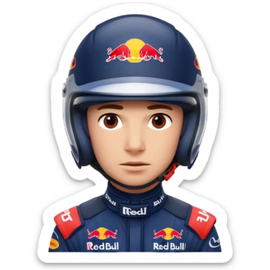 Red bull driver full face covers only helmet invisible f1  sticker