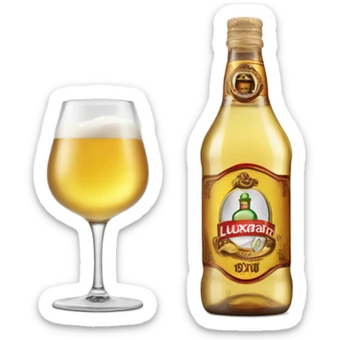 A bottle of luxardo bitter bianco sticker