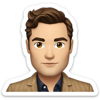 Chuck Bass of Gossip Girl sticker