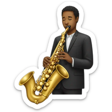 saxophonist sticker