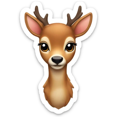 a cute deer  sticker
