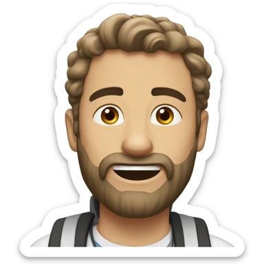 Собачка держит сердце  sticker