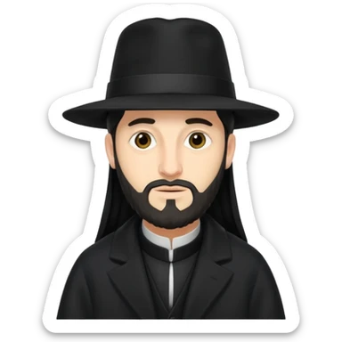 orthodox jew with sidelocks sticker