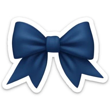 Navy blue bow  sticker