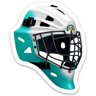 Hockey goalie mask sticker