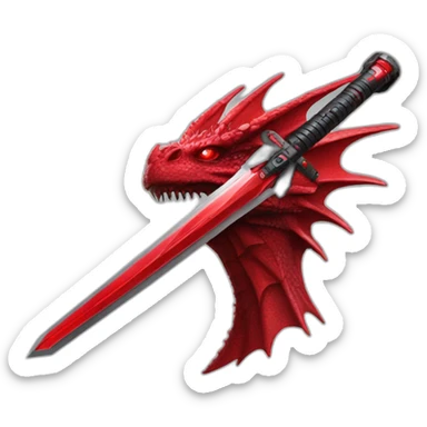 crazy-funny-cyberpunk-red-dragon-head-star-wars-laser-sword-red sticker