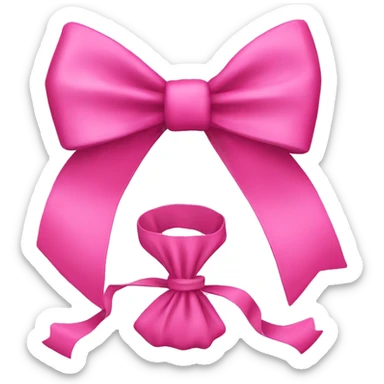 pink things with bows  sticker