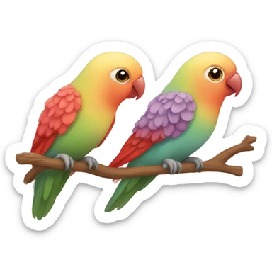 Lovebird sticker