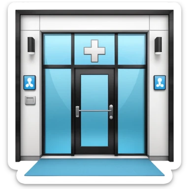 rehabilitation clinic entrance sticker