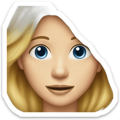 meg ryan with blue eyes sticker