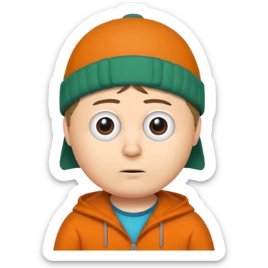Timmy from South Park in the style of South Park sticker