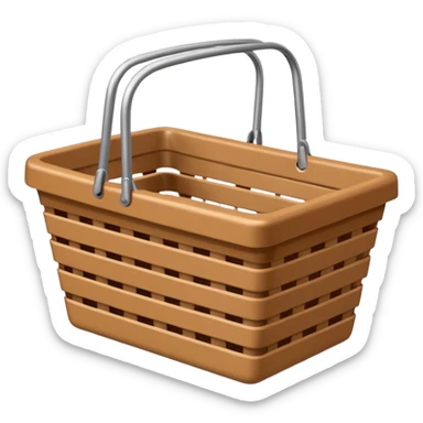 empty shopping basket sticker
