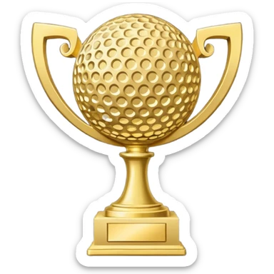 golf trophy sticker