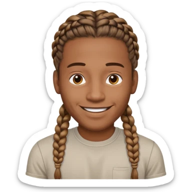 braids ios emoji male sticker
