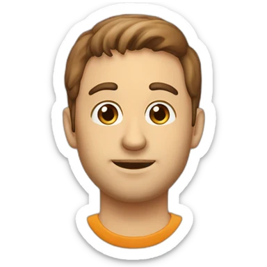 coniglio marroncino sticker