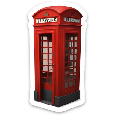 London telephone booth sticker