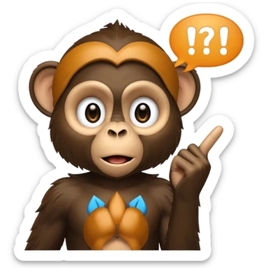 black monkey holding up a middlefinger with a speech bubble saying "apex" sticker