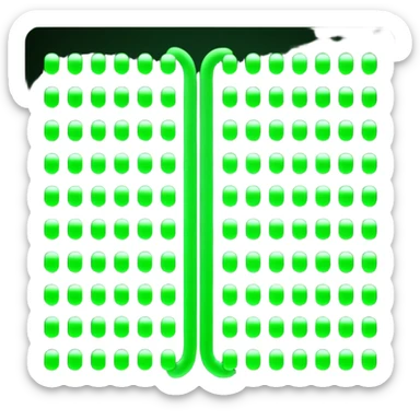 matrix green binary flowing sticker