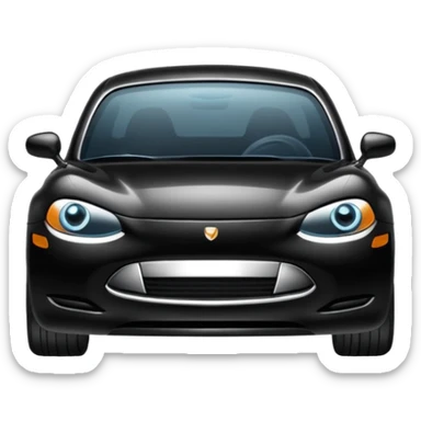 grosse voiture noire sticker