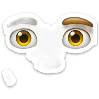 A handsome man wit five eyes sticker