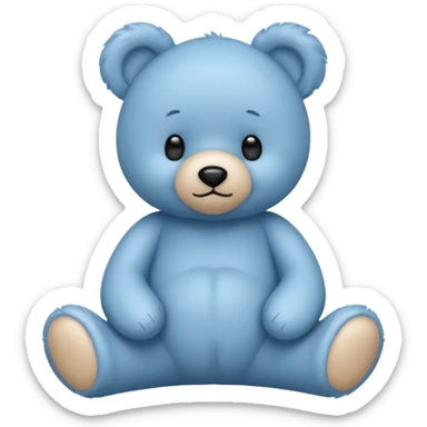 Blue Teddy in different pose sticker